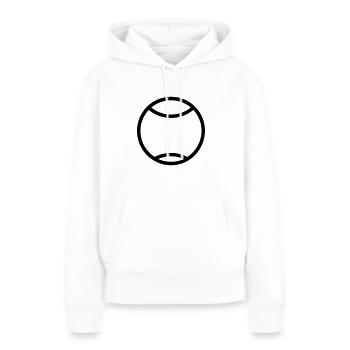 Balle de tennis - Sweat à capuche Premium bio Femme - blanc - Devant - Julia (174cm)
