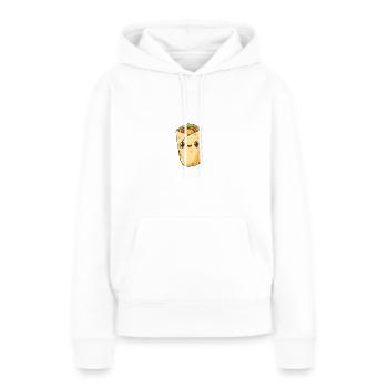 Fröhlicher Wrap Kebab mit lebhaften Farben - Frauen Premium Bio Hoodie - Weiß - Vorne - Julia (174cm)