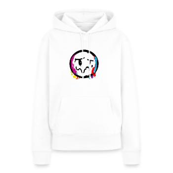 Ängstlich - Frauen Premium Bio Hoodie - Weiß - Vorne - Julia (174cm)