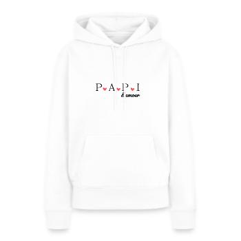 Opa der Liebe - Frauen Premium Bio Hoodie - Weiß - Vorne - Julia (174cm)