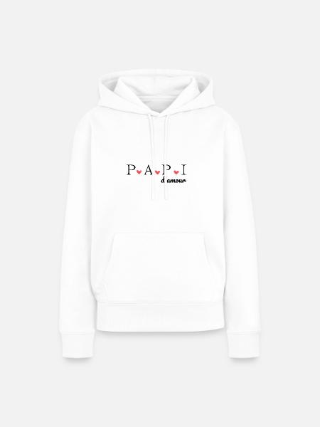 Opa der Liebe - Frauen Premium Bio Hoodie - Weiß