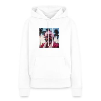 Santa mit Stil - Frauen Premium Bio Hoodie - Weiß - Vorne - Julia (174cm)