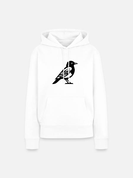 Vogel - Frauen Premium Bio Hoodie - Weiß
