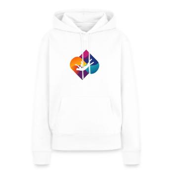 Brustschwimmen Schwimmen - Frauen Premium Bio Hoodie - Weiß - Vorne - Julia (174cm)