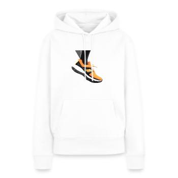 Runner Running Run - Frauen Premium Bio Hoodie - Weiß - Vorne - Julia (174cm)