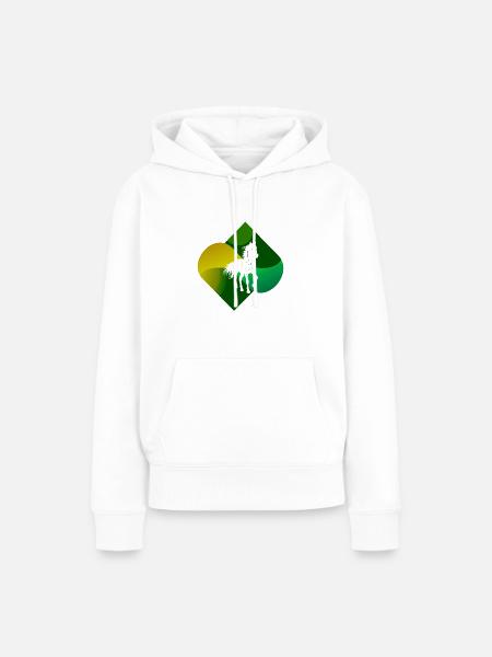 Pferde Ponyhof - Frauen Premium Bio Hoodie - Weiß