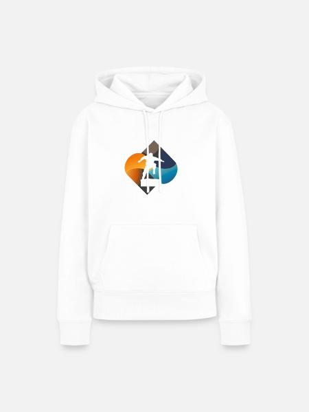 Parkour Hindernis - Frauen Premium Bio Hoodie - Weiß