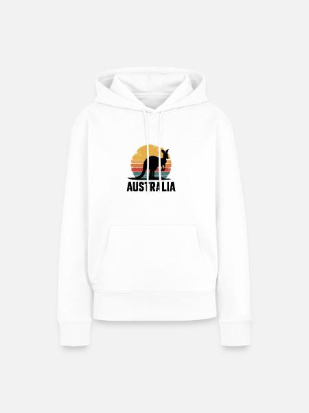 Australien - Frauen Premium Bio Hoodie - Weiß