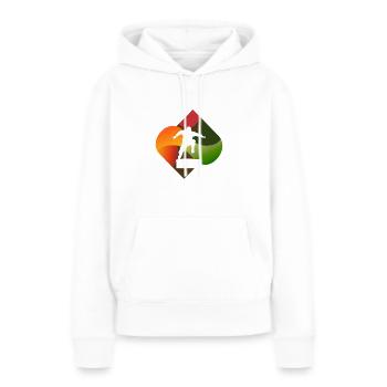 Parkourrunner Stuntman Stunt - Sweat à capuche Premium bio Femme - blanc - Devant - Julia (174cm)