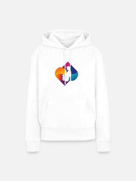 Blasinstrument Saxophonist - Frauen Premium Bio Hoodie - Weiß
