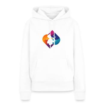 Karaoke Gesang Jazz - Frauen Premium Bio Hoodie - Weiß - Vorne - Julia (174cm)