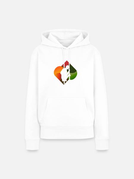 Saxophon Blasmusik Blasinstrument - Frauen Premium Bio Hoodie - Weiß