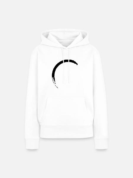 Kreis - Frauen Premium Bio Hoodie - Weiß