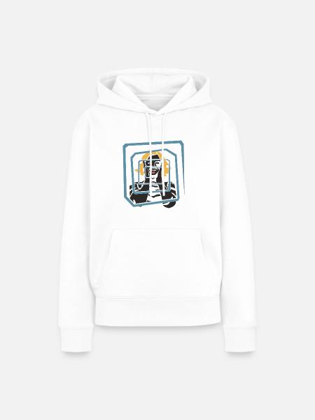 Schreien - Frauen Premium Bio Hoodie - Weiß
