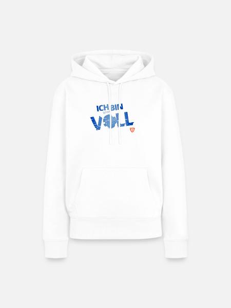 Ich bin wertVOLL - Frauen Premium Bio Hoodie - Weiß