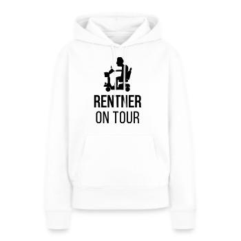 Rentner On Tour - Frauen Premium Bio Hoodie - Weiß - Vorne - Julia (174cm)