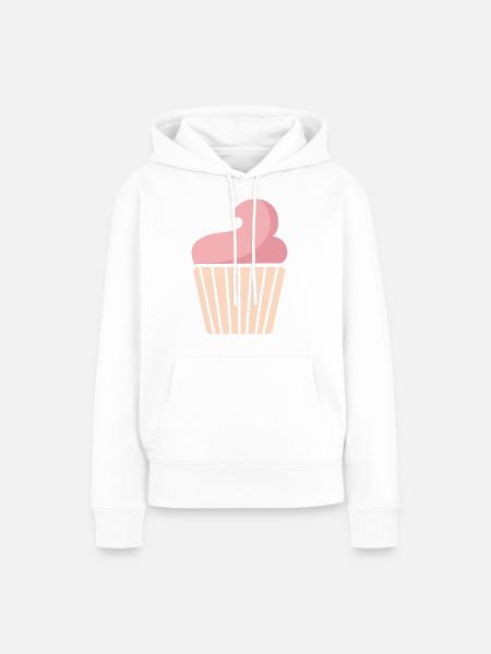 cupcake - Frauen Premium Bio Hoodie - Weiß