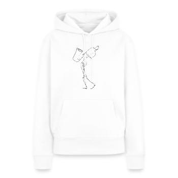 Saxophonist - Frauen Premium Bio Hoodie - Weiß - Vorne - Julia (174cm)