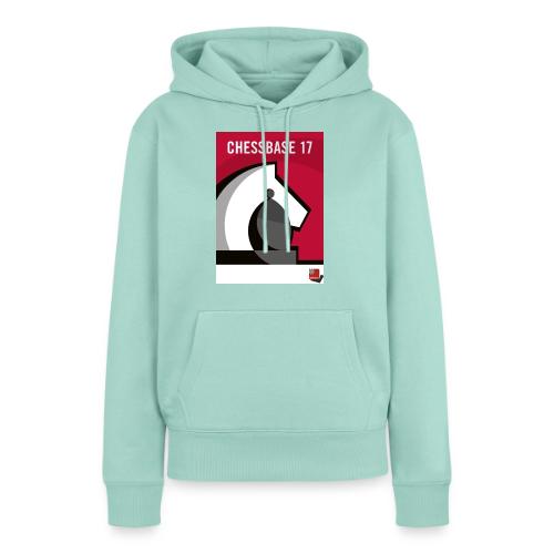 CHESSBASE 17 - Schach, Läufer, Springer - Sudadera con capucha prémium ecológica para mujer