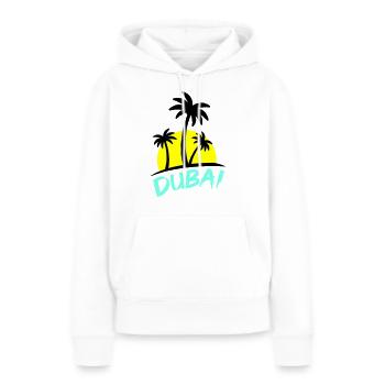 Dubaï - Sweat à capuche Premium bio Femme - blanc - Devant - Julia (174cm)