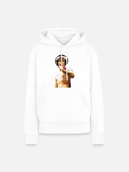 David - Frauen Premium Bio Hoodie - Weiß