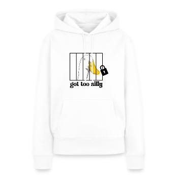 Gans hinter gittern - Frauen Premium Bio Hoodie - Weiß - Vorne - Julia (174cm)