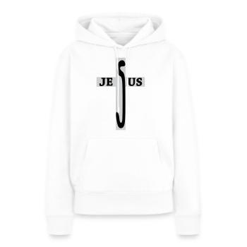 Jesus / Christentum / Katholisch - Frauen Premium Bio Hoodie - Weiß - Vorne - Julia (174cm)