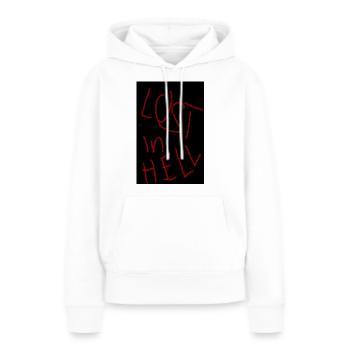 Lost in Hell - Frauen Premium Bio Hoodie - Weiß - Vorne - Julia (174cm)
