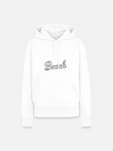 Beach - Frauen Premium Bio Hoodie - Weiß