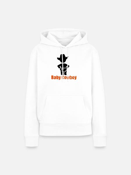 Baby Cowboy - Frauen Premium Bio Hoodie - Weiß