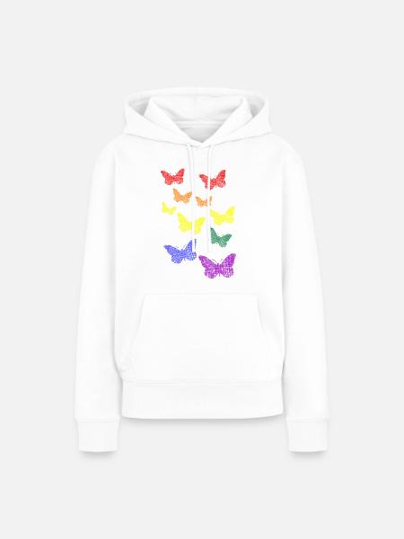 LGBTQ - Frauen Premium Bio Hoodie - Weiß
