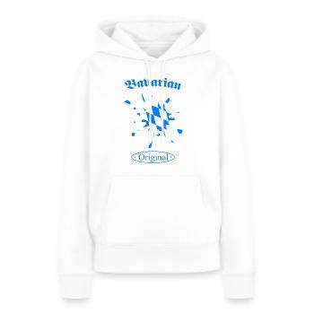 Bayern, Oberbayern, Geschenk für Bayern - Frauen Premium Bio Hoodie - Weiß - Vorne - Julia (174cm)