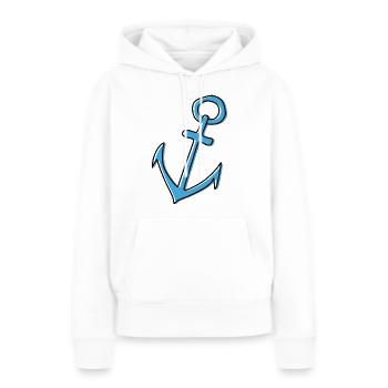 Marine Nautik Schifffahrt Anker - Frauen Premium Bio Hoodie - Weiß - Vorne - Julia (174cm)