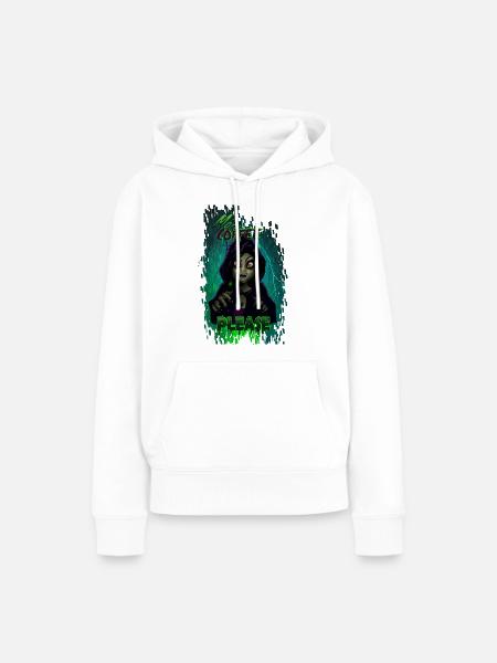 mehr Kaffee - Frauen Premium Bio Hoodie - Weiß