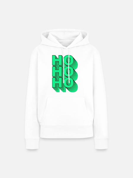 HOHOHO - Frauen Premium Bio Hoodie - Weiß