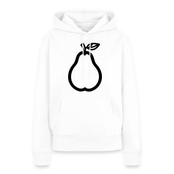 Birne - Frauen Premium Bio Hoodie - Weiß - Vorne - Julia (174cm)