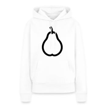 Birne - Frauen Premium Bio Hoodie - Weiß - Vorne - Julia (174cm)