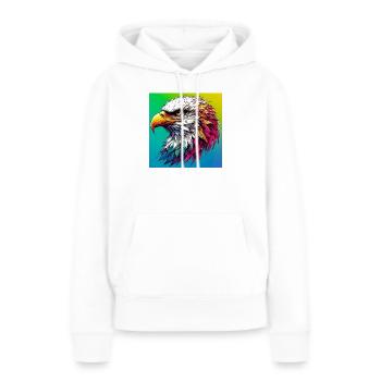 aigle - Sweat à capuche Premium bio Femme - blanc - Devant - Julia (174cm)