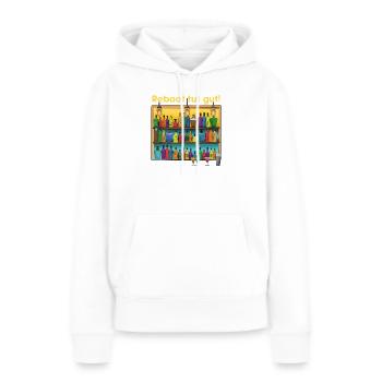 Reboot Barpalette: Bunte Spirituosen - Frauen Premium Bio Hoodie - Weiß - Vorne - Julia (174cm)