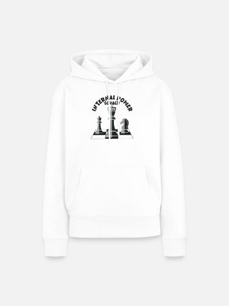 Schach: The Internal Power - Frauen Premium Bio Hoodie - Weiß