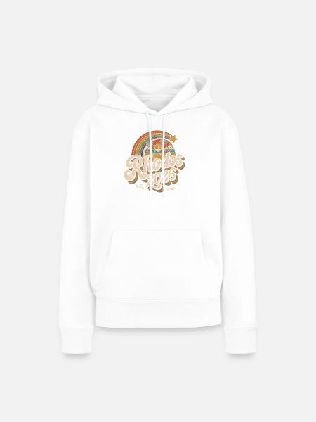 Rhodos 2026 Strand Retro - Frauen Premium Bio Hoodie - Weiß
