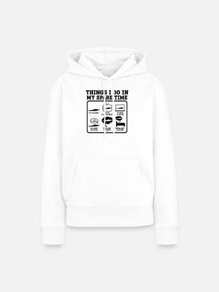 Alligator Freizeit Humor - Frauen Premium Bio Hoodie - Weiß