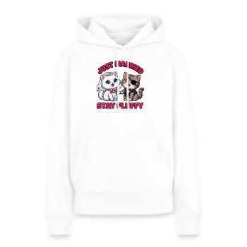 Just Married Stay Fluffy Katzen - Frauen Premium Bio Hoodie - Weiß - Vorne - Julia (174cm)