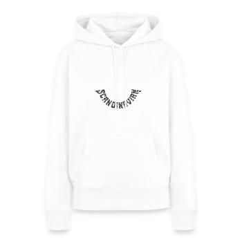 Scandinave - Sweat à capuche Premium bio Femme - blanc - Devant - Julia (174cm)