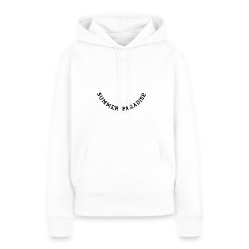 Summer Paradise - Frauen Premium Bio Hoodie - Weiß - Vorne - Julia (174cm)
