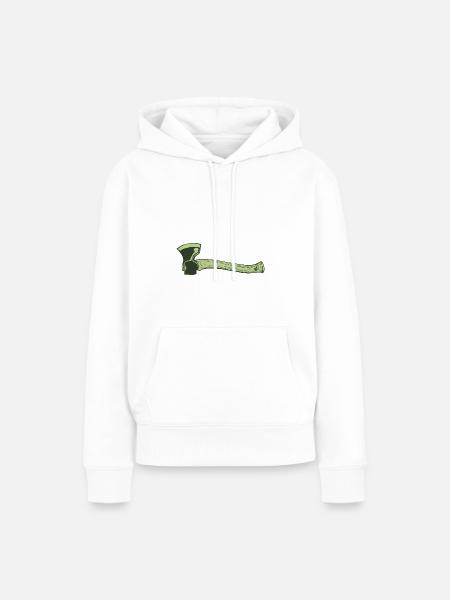 Axt - Frauen Premium Bio Hoodie - Weiß