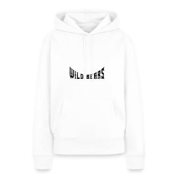 Wild Bears - Women’s Premium Organic Hoodie - white - Front - Julia (174cm)