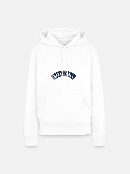 Basketball Banner - Frauen Premium Bio Hoodie - Weiß