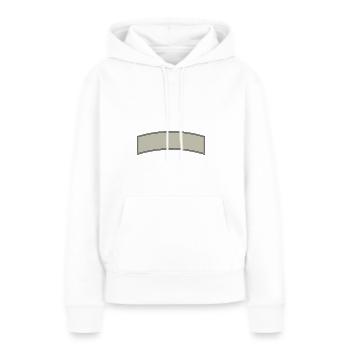 Bannière - Sweat à capuche Premium bio Femme - blanc - Devant - Julia (174cm)