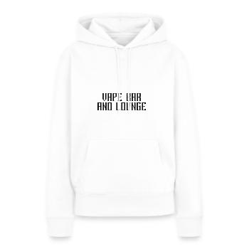 Vape bar and lounge - Frauen Premium Bio Hoodie - Weiß - Vorne - Julia (174cm)